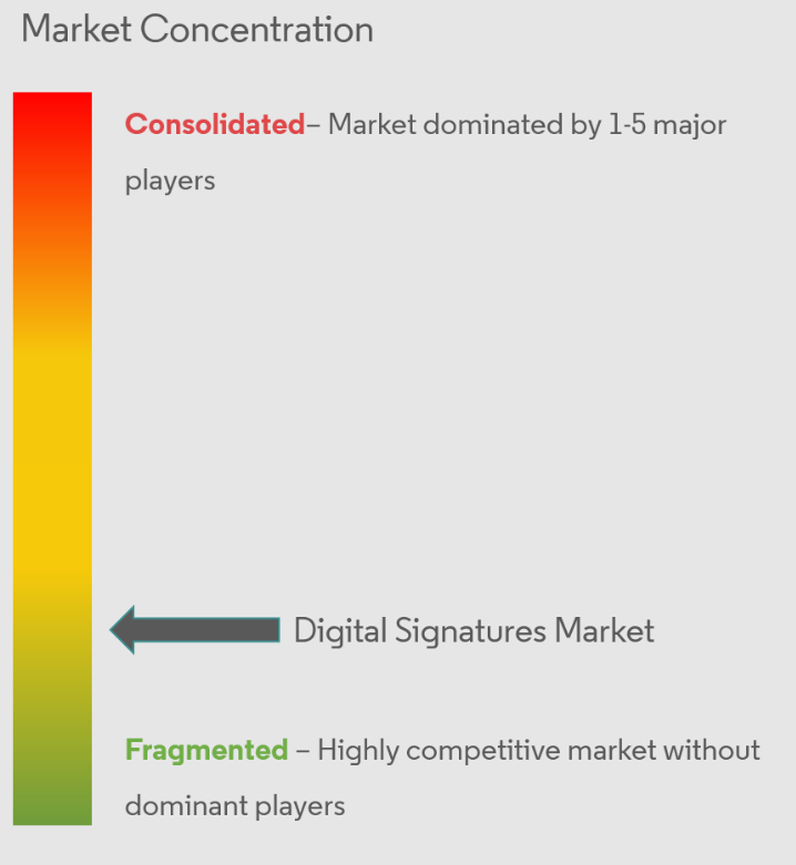 SunGard Signix Inc., DocuSign, Silanis-eSignLive, SafeNet Inc., ePadLink, Topaz systems, Ascertia, DigiStamp Inc., GMO GlobalSign Inc.